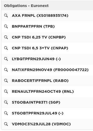 Mon portefeuille obligataire chez Fortuneo