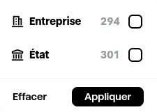 Page de sélection des obligations chez Trade Republic